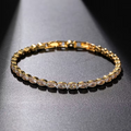 Aoaome Inlaid Zircon Oval Bracelets