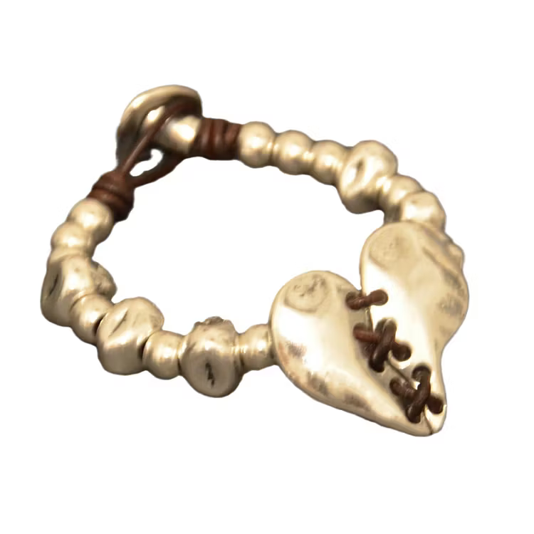 Aoaome Irregular Heart Leather Bracelets