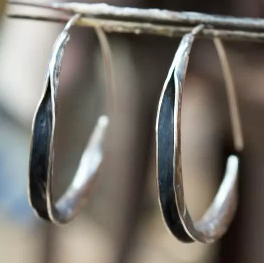 Aoaome Large Circle Single Earrings