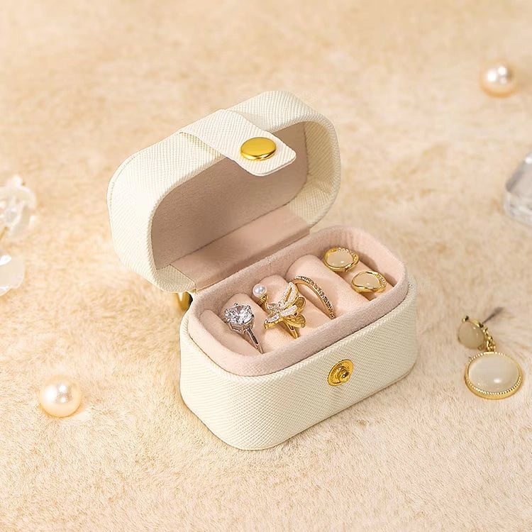 Aoaome Leather Earring Ring Storage Boxs