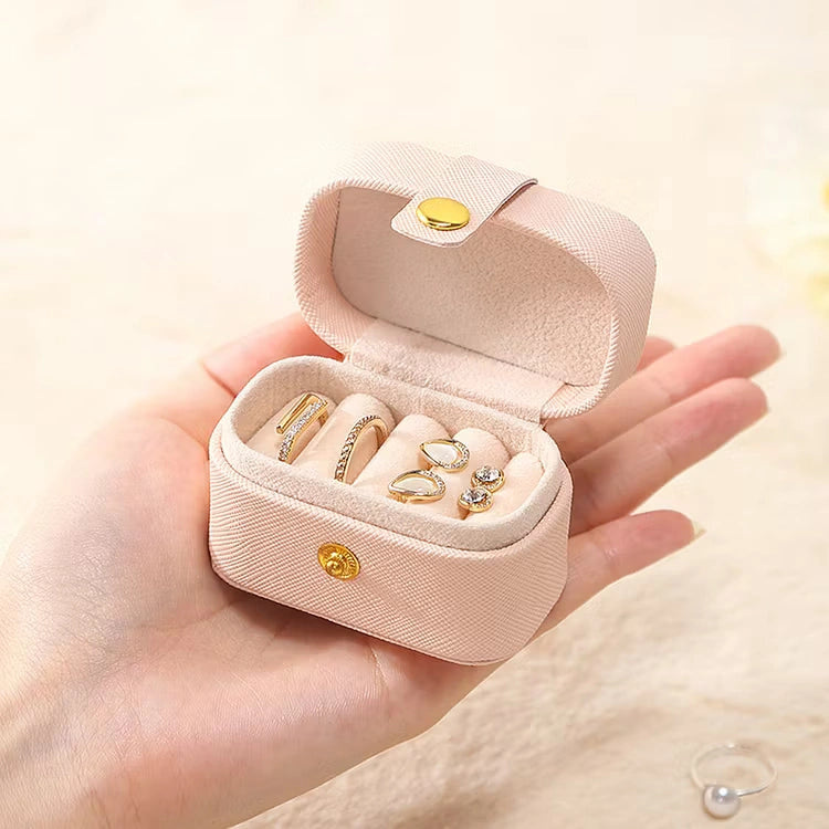Aoaome Leather Earring Ring Storage Boxs