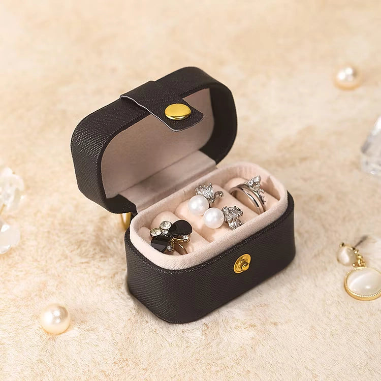 Aoaome Leather Earring Ring Storage Boxs