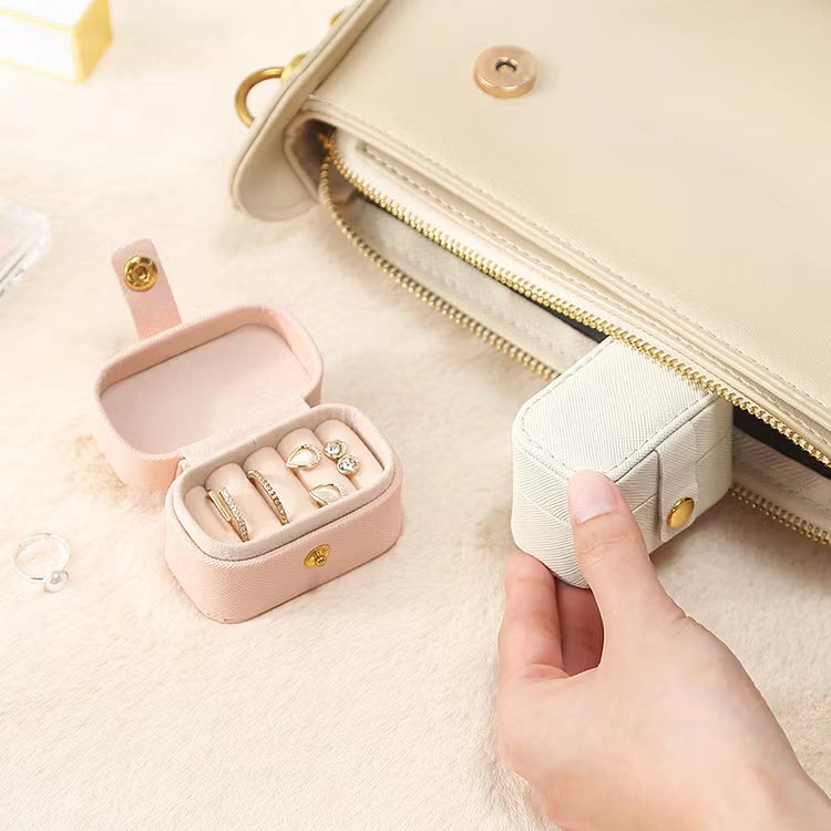 Aoaome Leather Earring Ring Storage Boxs