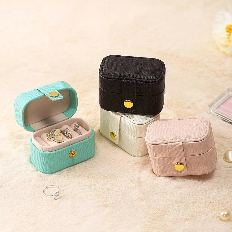 Aoaome Leather Earring Ring Storage Boxs