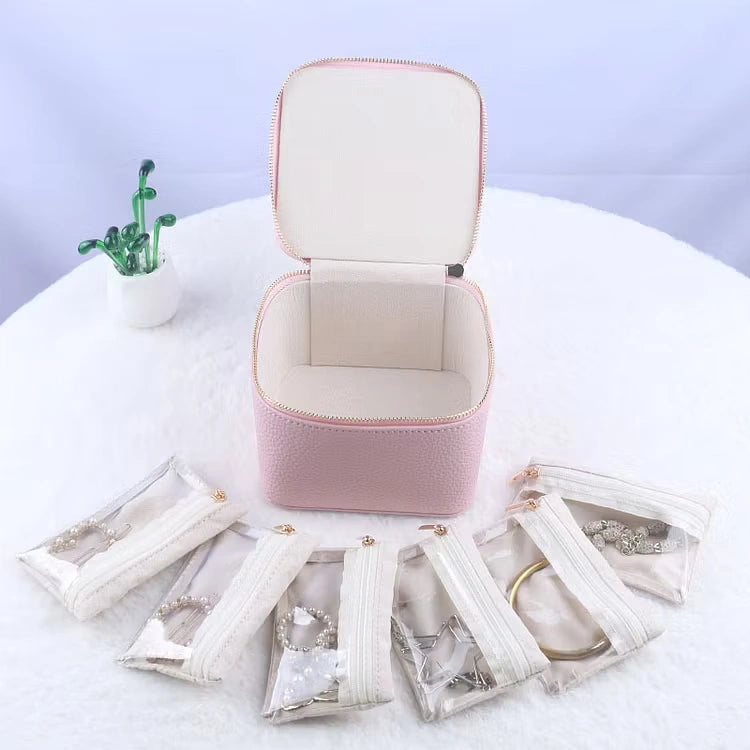 Aoaome Leather Jewelry Portable Packaging Boxes