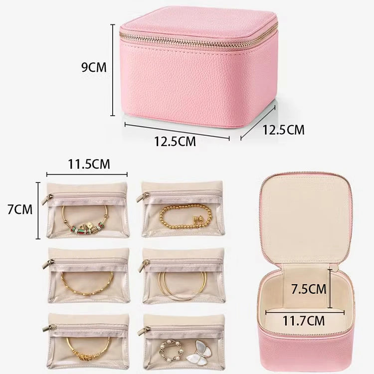 Aoaome Leather Jewelry Portable Packaging Boxes