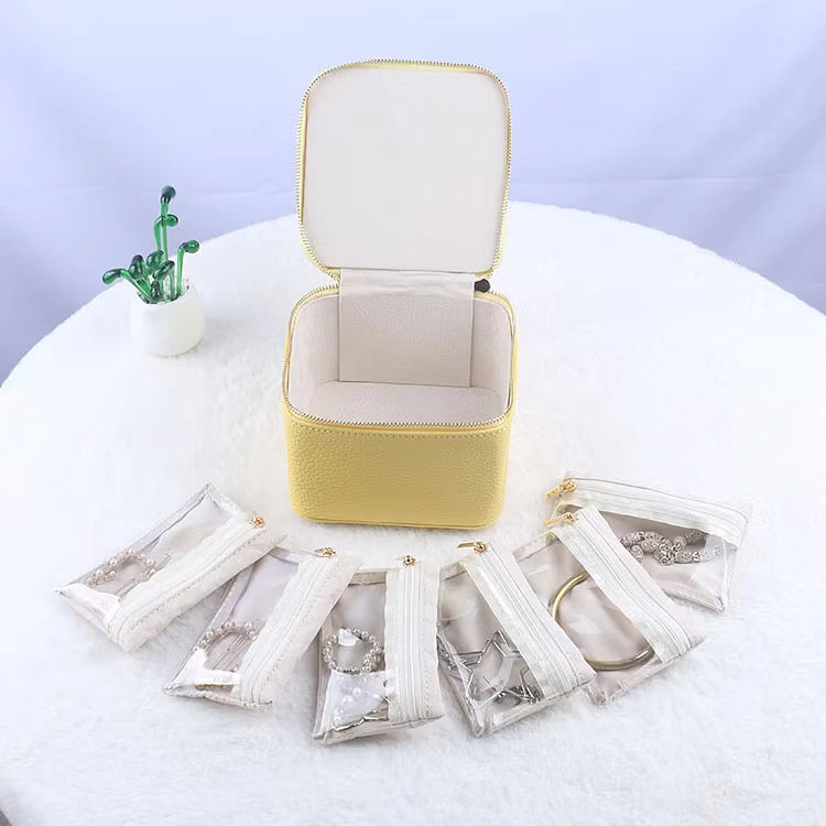 Aoaome Leather Jewelry Portable Packaging Boxes