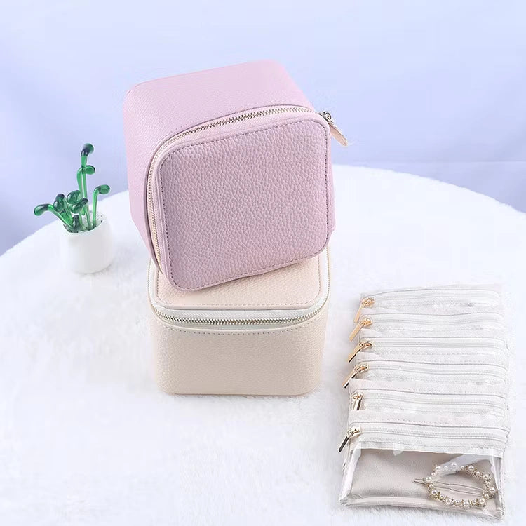 Aoaome Leather Jewelry Portable Packaging Boxes