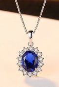 Aoaome Light Luxury Sapphire Pendant Necklaces