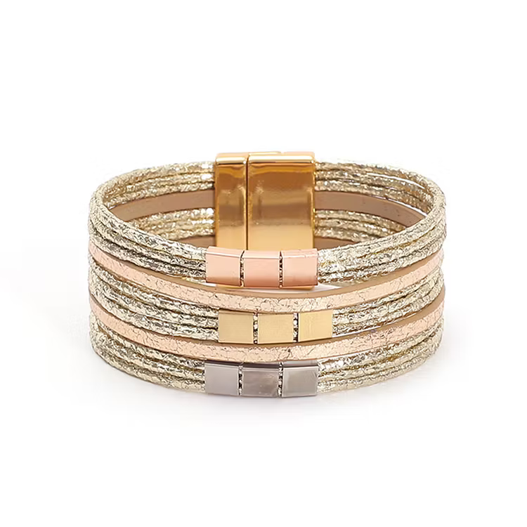 Aoaome Magnetic Buckle Wide Bracelets