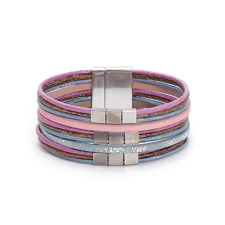 Aoaome Magnetic Buckle Wide Bracelets