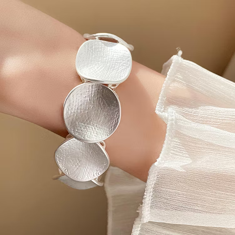 Aoaome Metal Wind Circular Elastic Bracelets