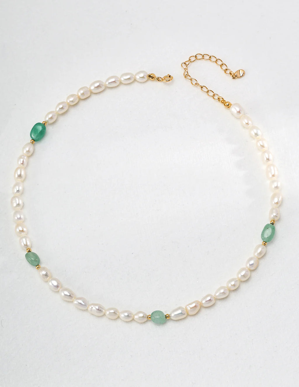 Aoaome Natural Jasper Pearl Necklaces