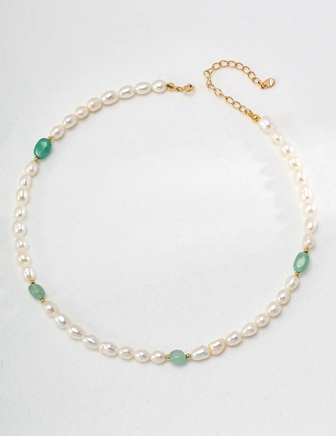 Aoaome Natural Jasper Pearl Necklaces