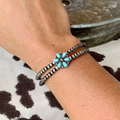 Aoaome Natural Turquoise Open Bracelets