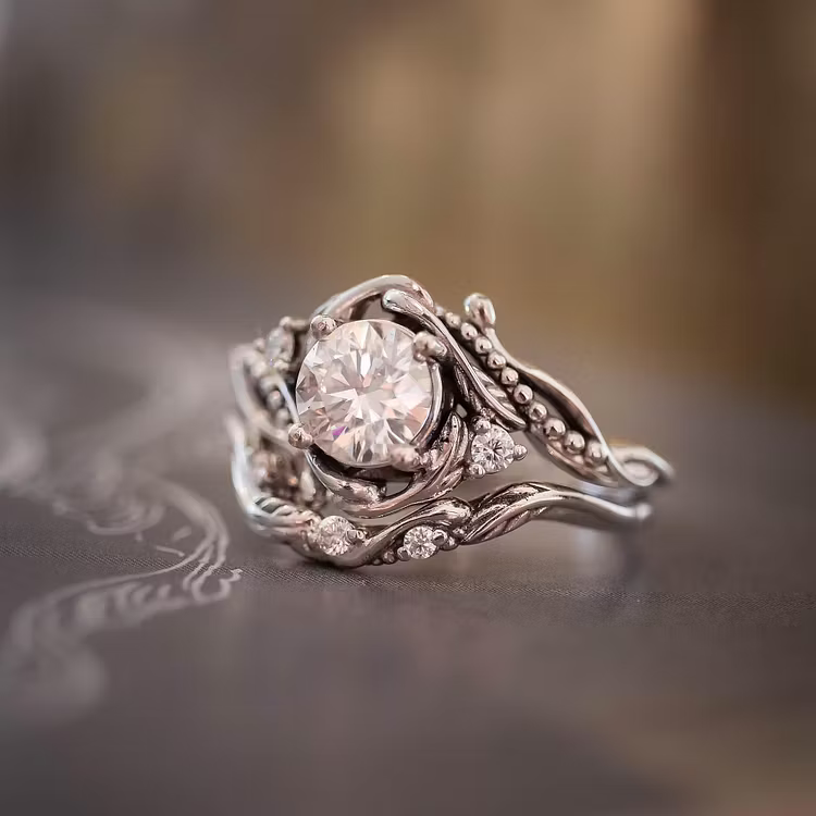 Aoaome Nature Inspired Engagement Rings