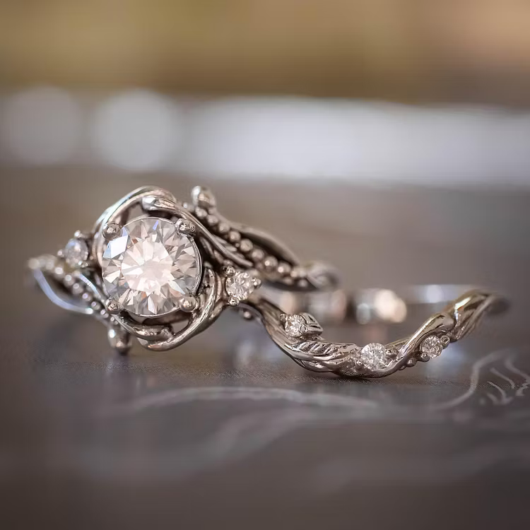 Aoaome Nature Inspired Engagement Rings