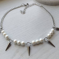 Aoaome Pearl Nail Necklaces