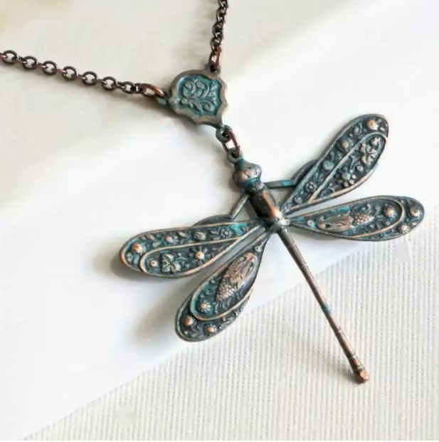 Aoaome Retro Bohemian Style Dragonfly Necklaces