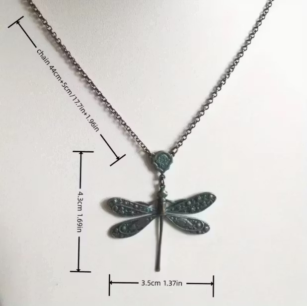 Aoaome Retro Bohemian Style Dragonfly Necklaces