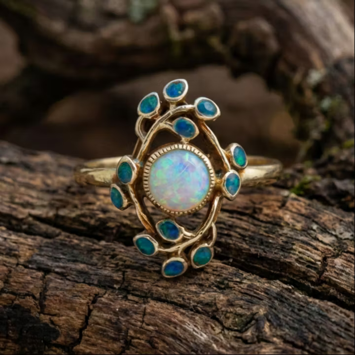 Aoaome Retro Minimalist Diamond Rings