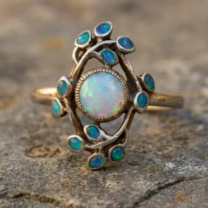 Aoaome Retro Minimalist Diamond Rings