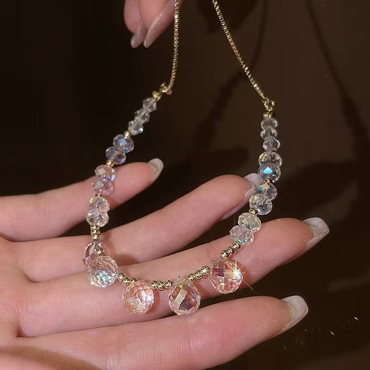 Aoaome Sparkling Sweet Crystal Adjustable Bracelets