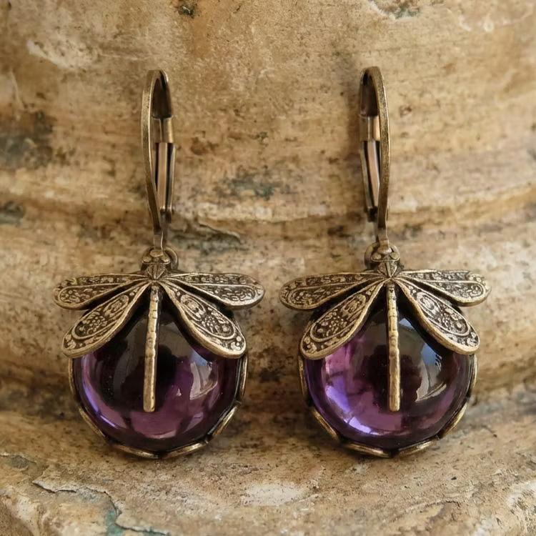 Aoaome Spherical Dragonfly Earrings
