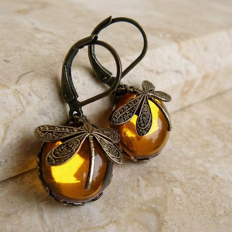 Aoaome Spherical Dragonfly Earrings