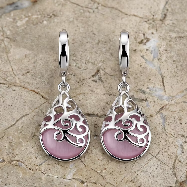 Aoaome Sterling Silver Tree of Life Earrings