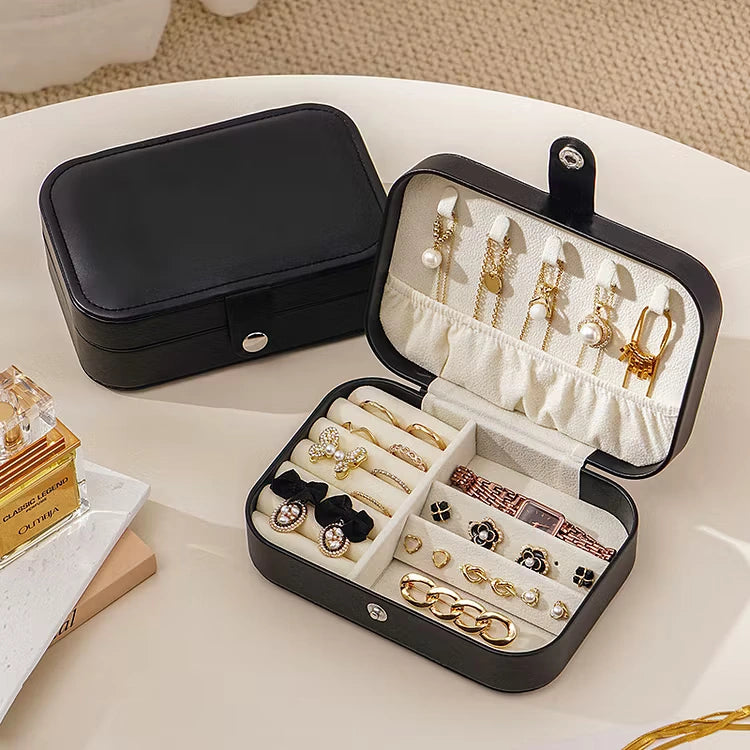 Aoaome Travel Portable Zipper Jewelry Boxs