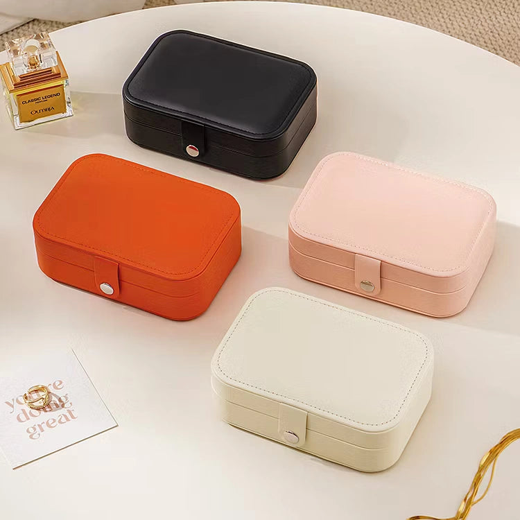 Aoaome Travel Portable Zipper Jewelry Boxs