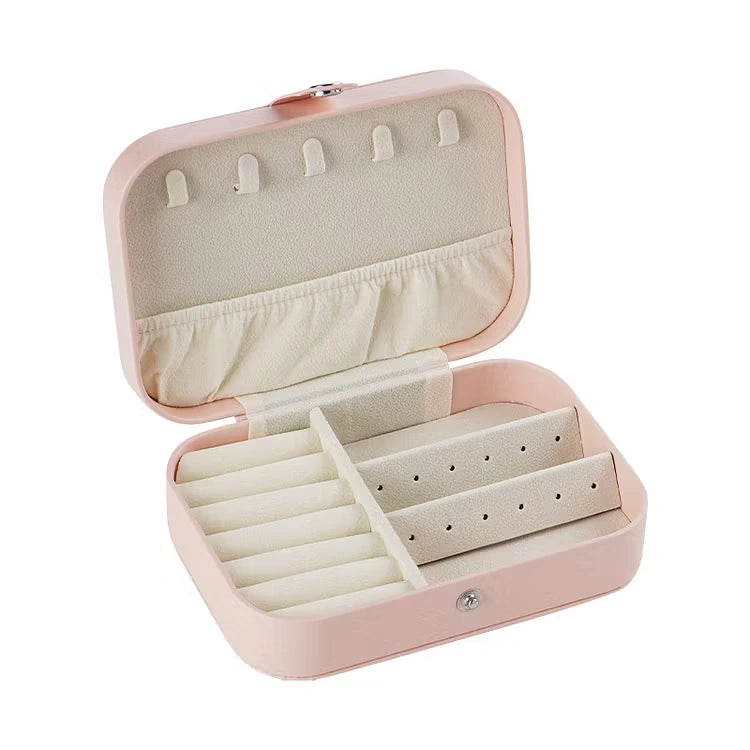 Aoaome Travel Portable Zipper Jewelry Boxs