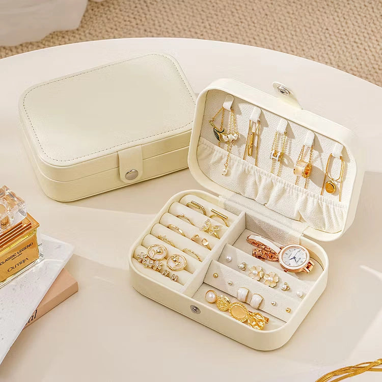 Aoaome Travel Portable Zipper Jewelry Boxs