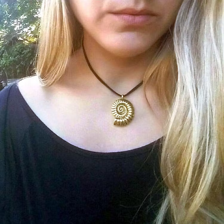Aoaome Velvet Rope Large Conch Infinite Pattern Necklaces