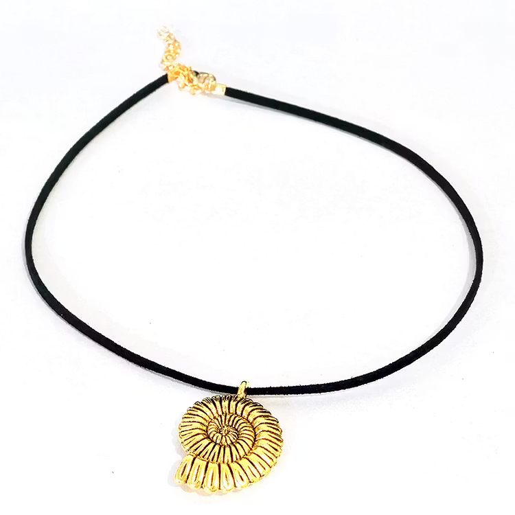 Aoaome Velvet Rope Large Conch Infinite Pattern Necklaces
