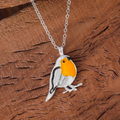 Aoaome Vintage Bird Drip Oil Necklaces