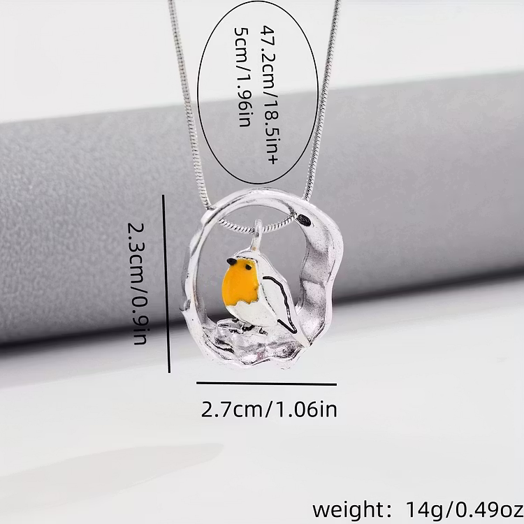 Aoaome Vintage Bird Hollow Pendant Necklaces