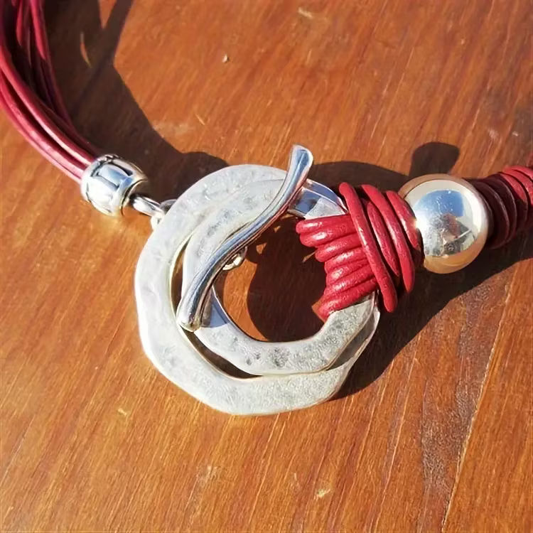 Aoaome Vintage Bohemian Silver Color Double Layer Necklaces