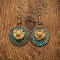Aoaome Vintage Brown Daisy Earrings