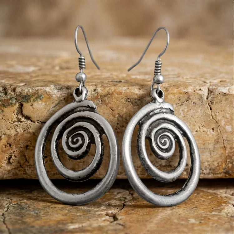 Aoaome Vintage Circular Earrings