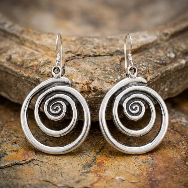 Aoaome Vintage Circular Earrings