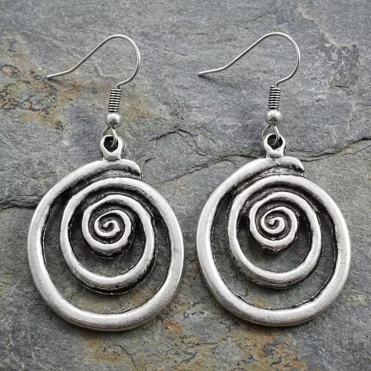 Aoaome Vintage Circular Earrings