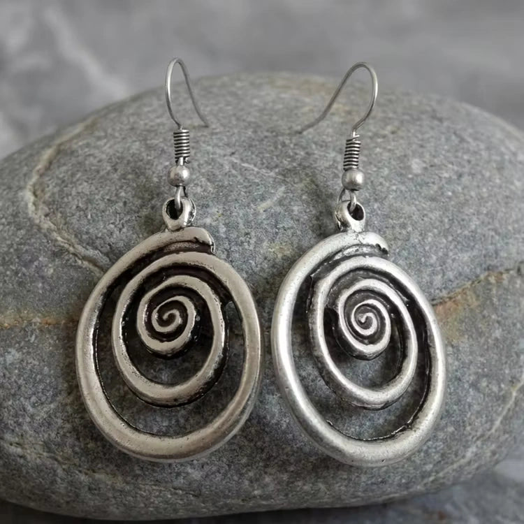 Aoaome Vintage Circular Earrings