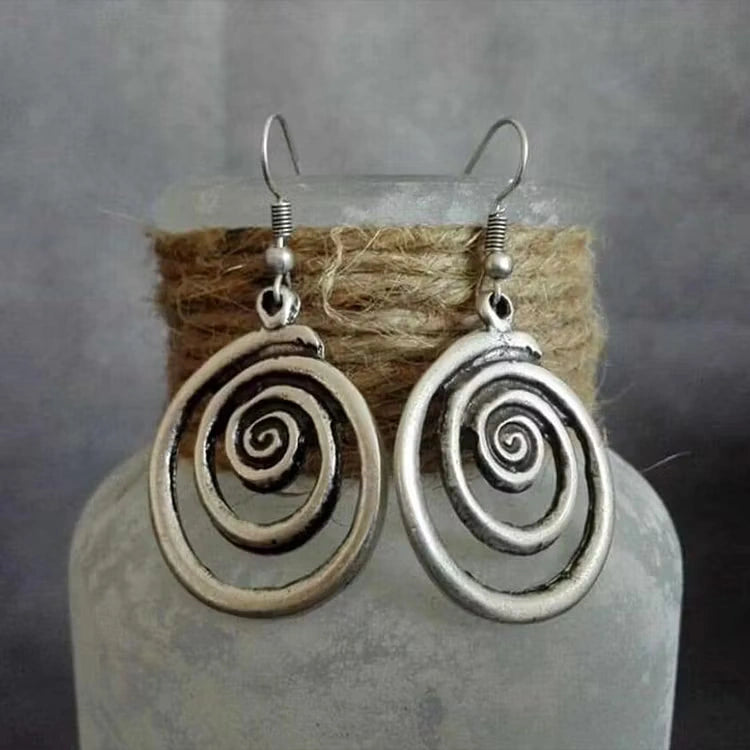 Aoaome Vintage Circular Earrings