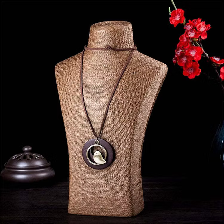 Aoaome Vintage Creative Bird Round Necklaces