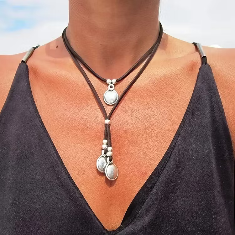 Aoaome Vintage Double Layer Necklaces