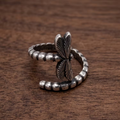 Aoaome Vintage Dragonfly Silver Open Rings