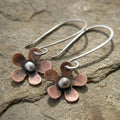 Aoaome Vintage Flower in Silver Earrings