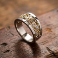 Aoaome Vintage Gold Silver Ivy Zirconia Rings